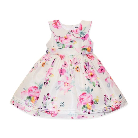 Blueberi Boulevard Toddler Girl Floral Sleeveless Fit and Flare Dress 3T NWT - Picture 1 of 3